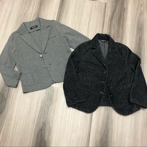 COPY - Toddler Boy’s Gray Blazer & Corduroy Blazer